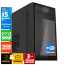 Intel Compleet PC | Intel Core i5 | 16 GB DDR4 | 500 GB SSD - NVMe | Windows 11 Pro + WiFi & Bluetooth