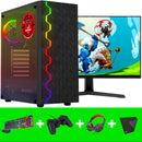 ScreenON - Gaming Set - K4 - Ryzen 3 - 240GB SSD - AMD Radeon RX Vega 8 - (GamePC + 27 Inch Monitor + Toetsenbord + Muis) + WiFi & Bluetooth