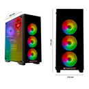 ScreenON - Gaming Set T46187 -S2 (GamePC.T46187 + 24 Inch Monitor + Toetsenbord + Muis)