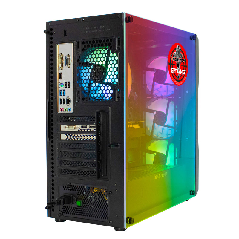 ScreenON - Gaming Set - Y52184 - W1 (GamePC.Y52184 + 24 Inch Monitor + Toetsenbord + Muis & Muismat + Headset & Houder)