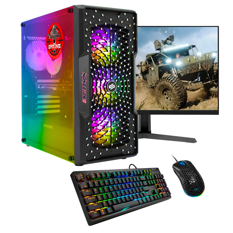 ScreenON - Gaming Set - X54196 - V2 (GamePC.X54196 + 27 Inch Monitor + Toetsenbord + Muis)