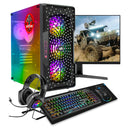 ScreenON - Gaming Set - Y52184 - W1 (GamePC.Y52184 + 24 Inch Monitor + Toetsenbord + Muis & Muismat + Headset & Houder)