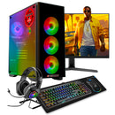 ScreenON - Gaming Set T46187 - W2 (GamePC.T46187 + 24 Inch Monitor + Toetsenbord + Muis & Muismat + Headset & Houder)