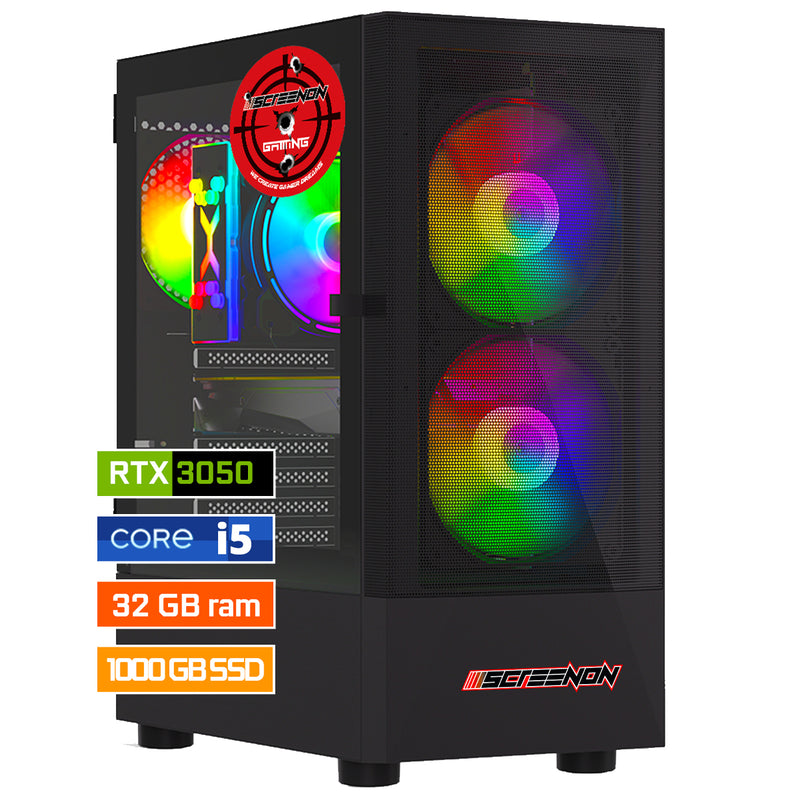 ScreenON - Intel Core i5 - 1024GB SSD - 32GB RAM - RTX 3050 - GamePC.V1220233 - Windows 11