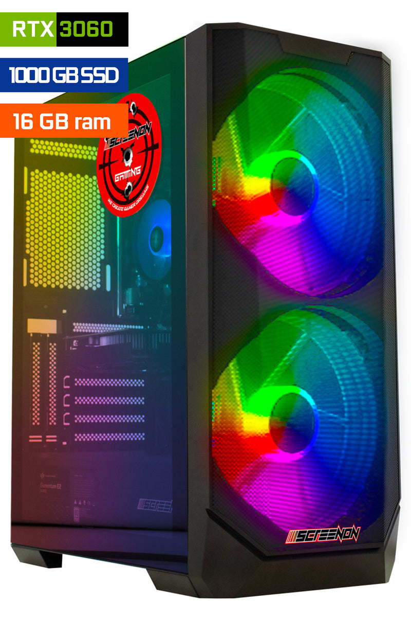 ScreenON - Ryzen 7 - 1TB M.2 SSD - 16GB RAM - Geforce RTX 3060 - Game PC E723151