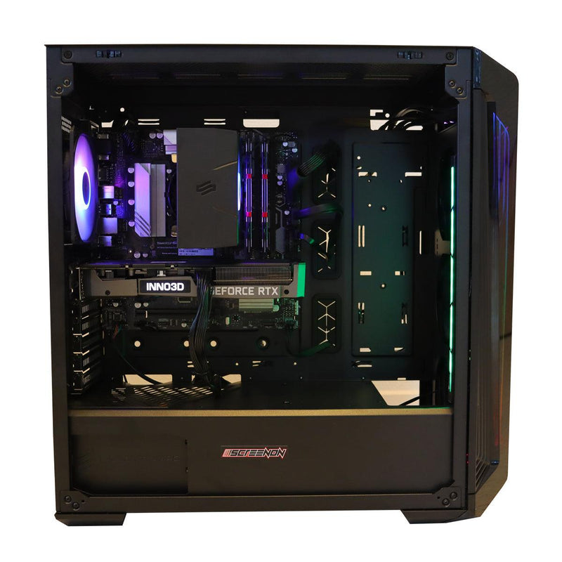 ScreenON - Flight Simulator PC - FLS-I3060T-04 - Intel Core i5-12400F - 1TB M.2 NVMe SSD - RTX 3060Ti - 32GB RAM – WiFi - ScreenOn