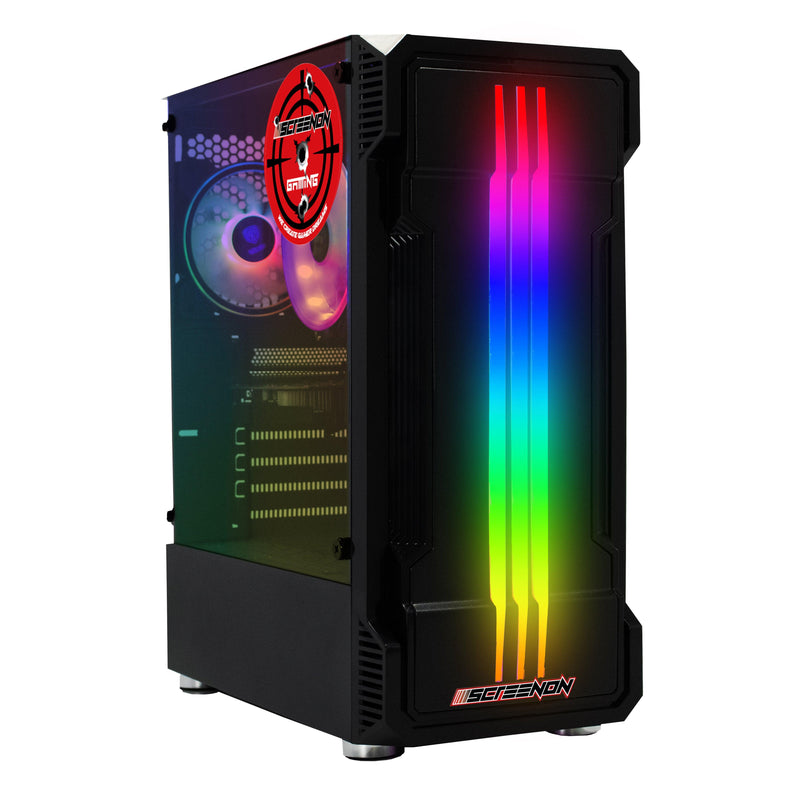 ScreenON - Game Computer / Gaming PC - Ryzen 3 - 500GB M.2 SSD - 16GB RAM - Radeon RX Vega 8 - Game PC TX86543 - Windows 11 - ScreenOn