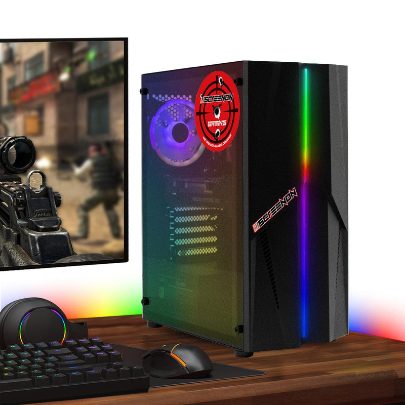 ScreenON - Intel Core i3 - 240GB M.2 SSD - RX 550 - GamePC.X51099 - WiFi - ScreenOn