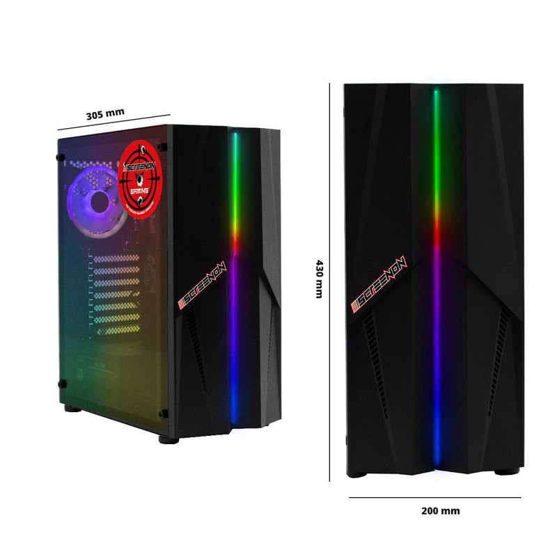 ScreenON - Intel Core i3 - 240GB M.2 SSD - UHD Graphics - GamePC.Y92184 - WiFi - ScreenOn