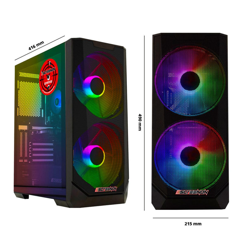 ScreenON - Intel Core i7 - 1TB M.2 SSD - 16GB RAM - Geforce RTX 3050 - Game PC E723163 - WiFi - ScreenOn