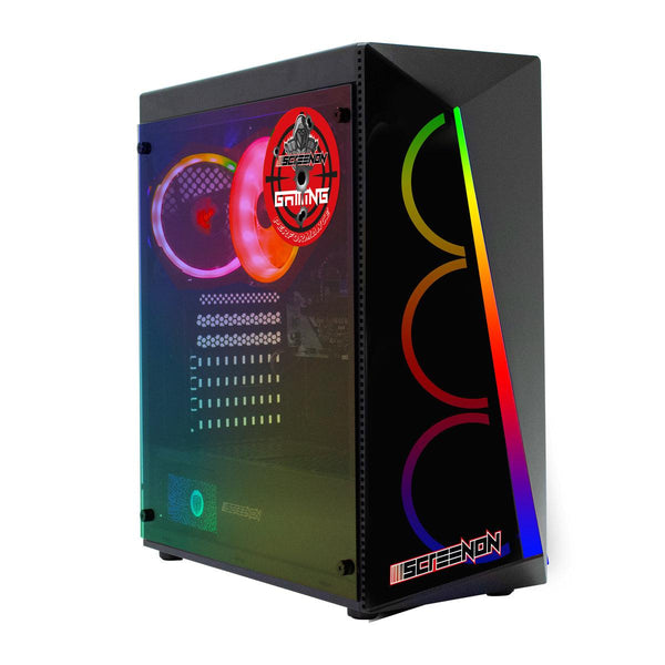 ScreenON - Medium Game PC - Intel Core i3 - 16GB DDR4 - GeForce GTX 1650 - 240GB SSD + 1TB HDD - WiFi - ScreenOn