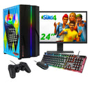 ScreenOn NL - Gaming PC SET | Intel Core i5 | RTX 3050 | RAM 16GB | SSD 512GB | WiFi | + 24 Inch Monitor + Toetsenbord + Muis + Controller | Desktop Computer voor Business & Multimedia H32540 - ScreenOn